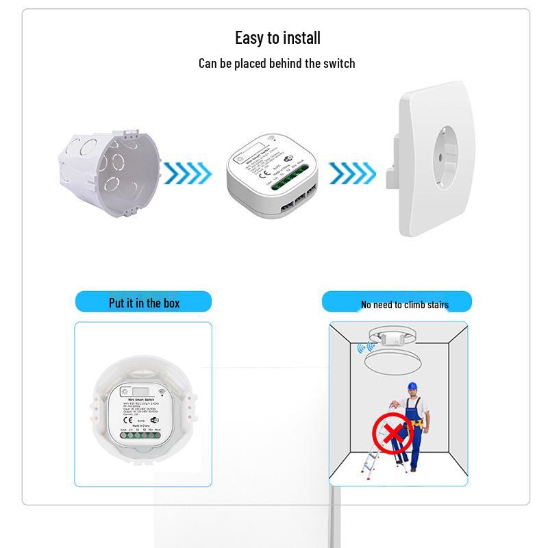Graffiti Zigbee WiFi Switch with Self-Powered Panel – TUYA and Voice-Compatible