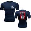 Men's Compression Gym Workout T-Shirt Quick Drying Breathable Running Fitness High Elasticity Training Track Fitness Sweatshirt Elastic Top