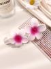 Summer Large Hair Clips Elegant Frosted Butterfly Flower Barrettes Women Beach Hawaii Floral Hairpins Simple Duckbill Headwear