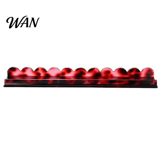 Mahjong Tile Rack with Detachable Magnetic Pusher, Scalloped Acrylic Mah Jongg Holder & Pusher Set, American Accessories Display