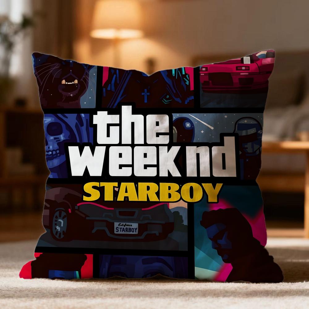Hot T-Tthe weeknder Cushion Cover Soft Washable Pillow Case Multi-Scene for Couch Bed Travel Office Use