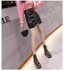 Women's Autumn/Winter A-Line High Waist Irregular PU Leather Skirt