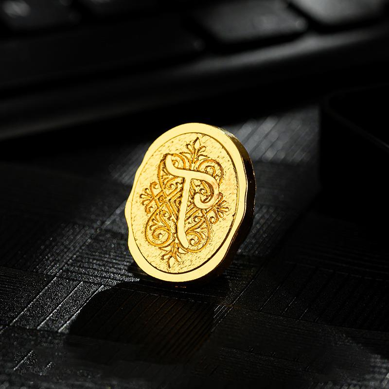 Retro Sealing Wax Stamp Head 26 Letter A-Z Alphabet Seals Stamp Set Tools Post Decor Antique Alloy Seal Head Wedding Craft Gift