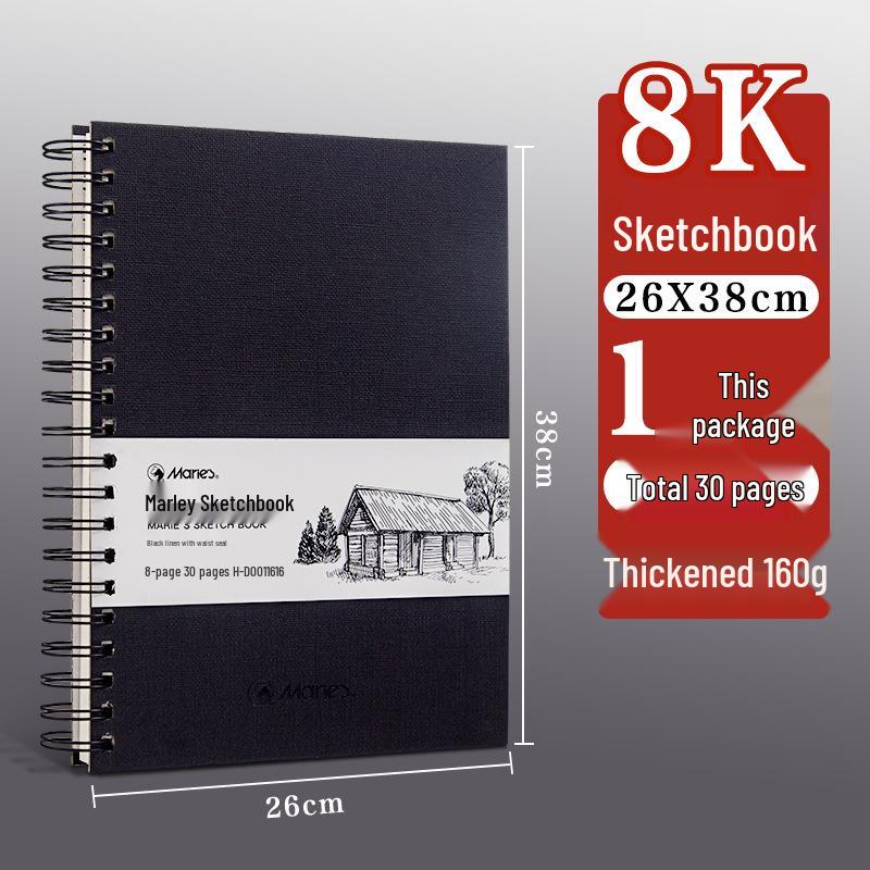 

Мари Студентка Искусств Специальный: Блокнот для эскизов формата 8k для рисунков от руки и цветными карандашами