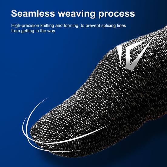 1 Pair Finger Breathable Ultra-thin Game Covers Universal Controller Fingertips Sleeves Thumb Gloves