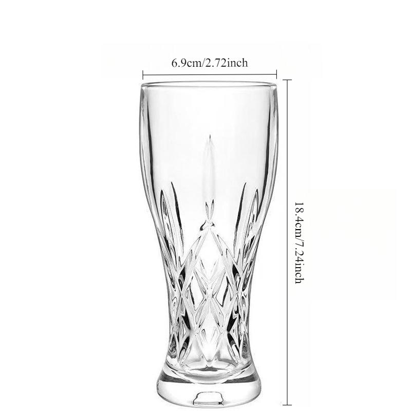 

Household Large Capacity Water Cups Creative Craft Beer Glass Design Beer Cup Party Transparent Water Bottle Cup New Year Gift 1pcs