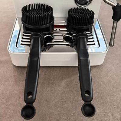 Silicone Coffee Machine Cleaning Brush Detachable Heat-resistant Coffee Maker Cleaning Brush Removable Head 51/58 Mm