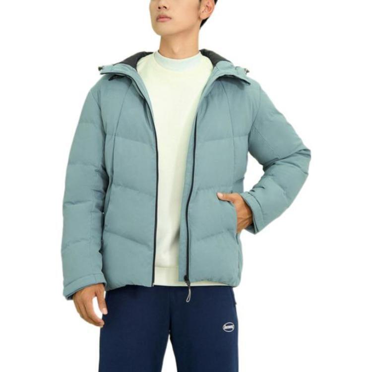 Li Ning Training Collection Fitness Collection Down Jacket Winter Men's Cavalry Blue AYMR017-6