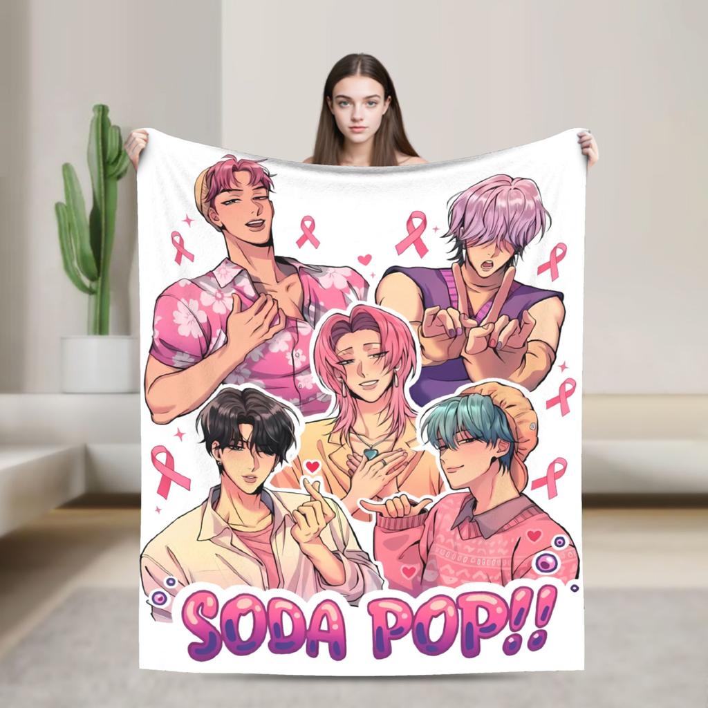 Baby Saja KPop Demon Hunters Saja Boys Blanket Warm Funny Plush Bedding Throws For Child Couch Chair Flannel Bedspread Bed Cover