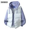 Mark Fairwhale Men's Hooded Thick Faux 2-Piece Padded Jacket