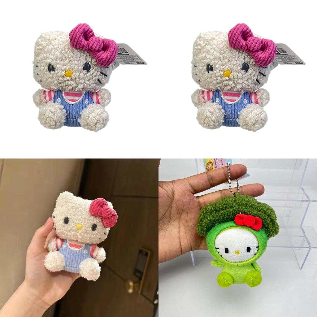 Hellokitty Shrimp Plush Toy Backpack Pendant Cute And Fluffy Kitty Design