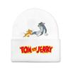 Jerry And Tom Cartoon Print Knitted Hat Hip Hop Cap Outdoor Fashion Gift Unisex