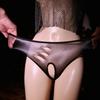 Women Ultra-Thin Ice Silk Briefs Seamless Transparent Erotic Open Crotch Smooth Lingerie Solid Color Female Fashion Soft Panties