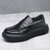 Men's leather shoes autumn new lazy one-pedal British versatile business casual leather trendy shoes
