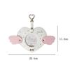 Durable Waterproof Pendant Keychain Angel Wings Clear Window Photocard Holder Pu Leather Badge Holder