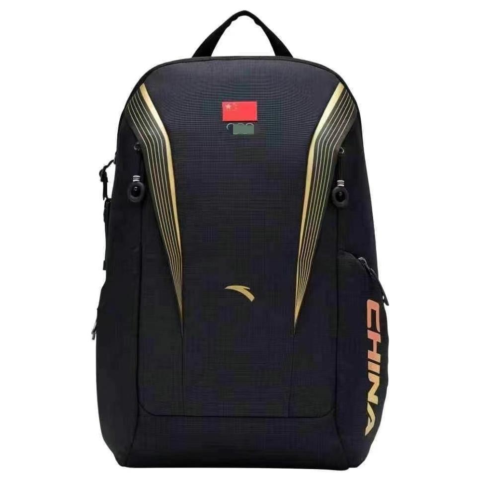 Anta Fashion Casual Sports Polyester Backpack Unisex Backpack Black 492430701-1 Black