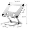 360° Rotating Laptop Stand with Adjustable Height and Cooling Base