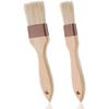 Kitchen Cooking Brushes Barbecue Oil Brush Wooden Handle Bristle Brushes Flat Pastry Baking Brush