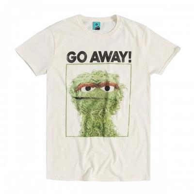Sesame Street Camiseta Unissex Adulto Vá Embora Oscar o Rabugento
