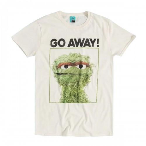 Sesame Street Unisex Adult Go Away Oscar The Grouch T-Shirt