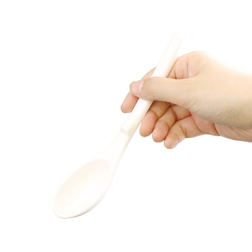 Petit Aide (Petit Aide) Shallow Rice Spoon, Ivory, Pack of 2, HS-R1
