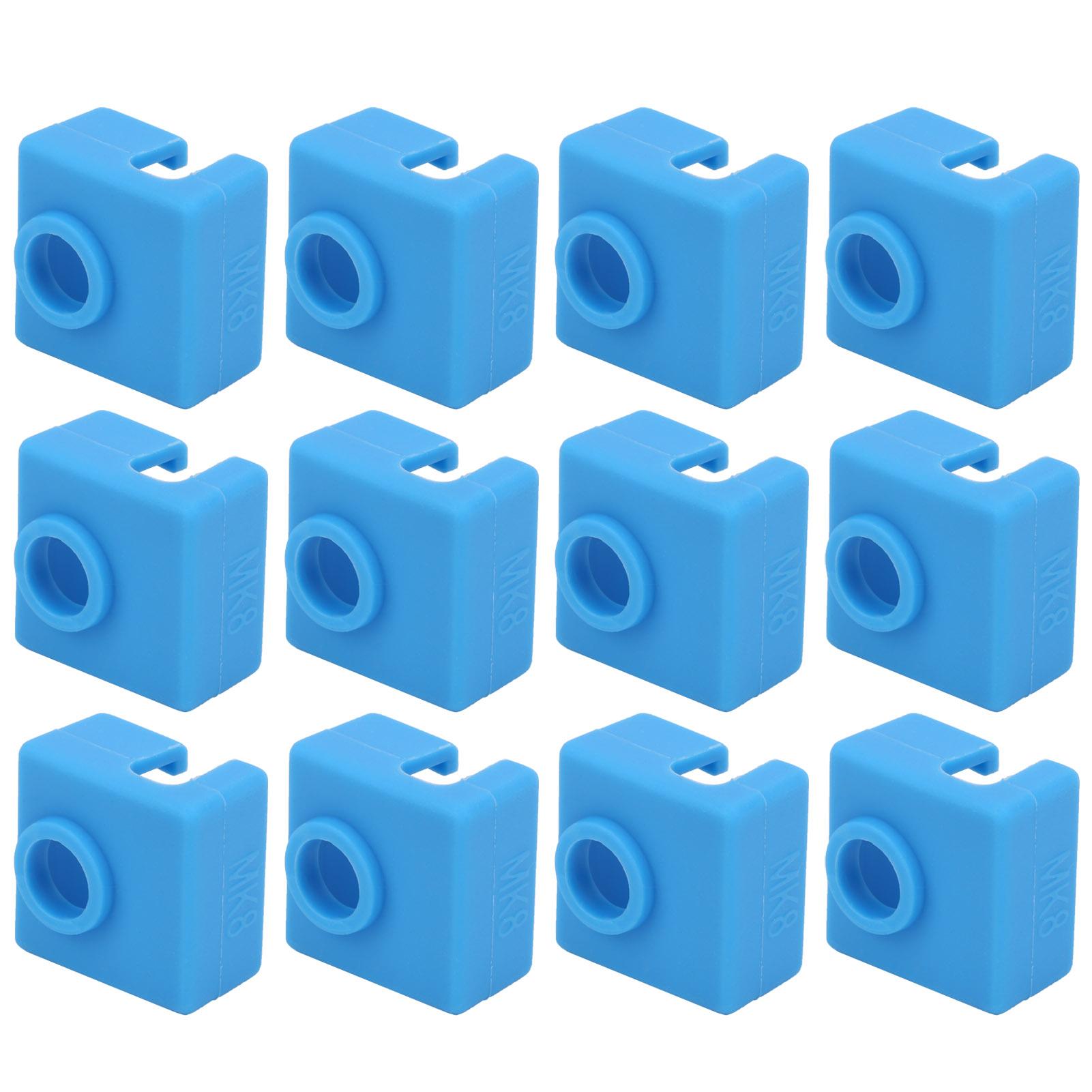 

12pcs Silicone Socks Aluminum Heater Block Cover Accessory for MK789 3D Printer