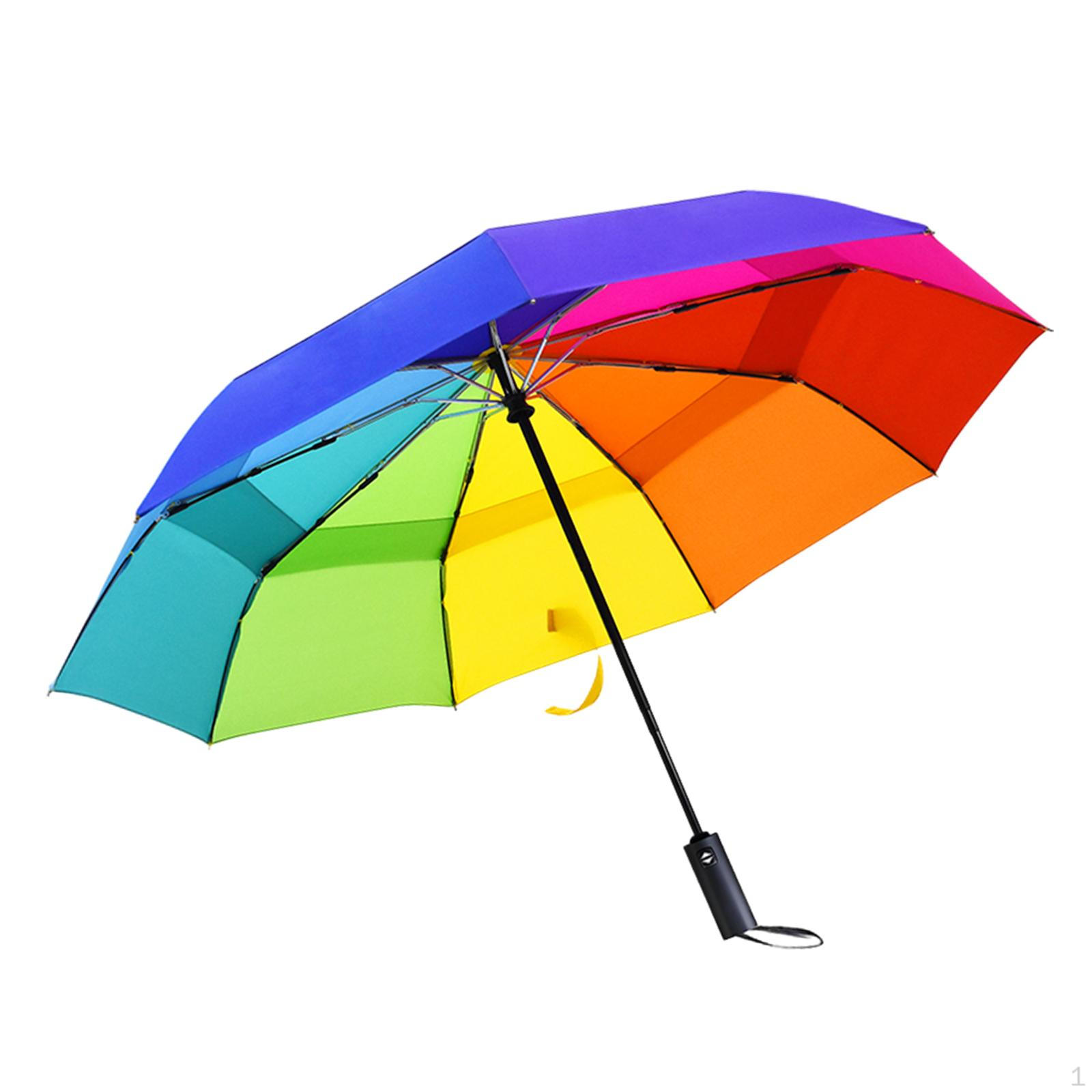 Windproof Umbrella, Large Lightweight Folding Double Canopy