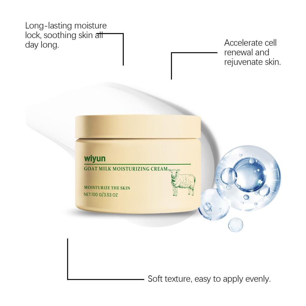 Wiyun Moisturizing Cream With Nourishing Goat Milk For Silky Soft Radiant Skin
