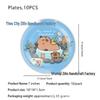 Capybara Cartoon Party Tableware Set: Disposable Tablecloth, Napkins, Plates, Decorations