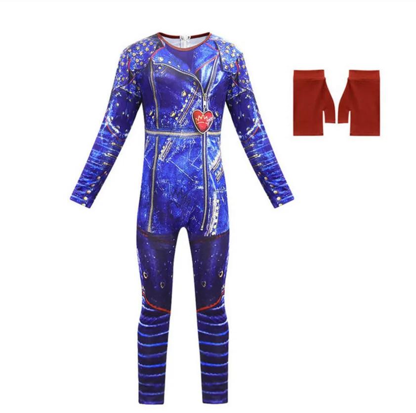 Evie Evil Mal Descendants Cosplay Costume Girls Birthday Party Halloween Carnival Costume And Wig For Kid Disguise Descendants 3