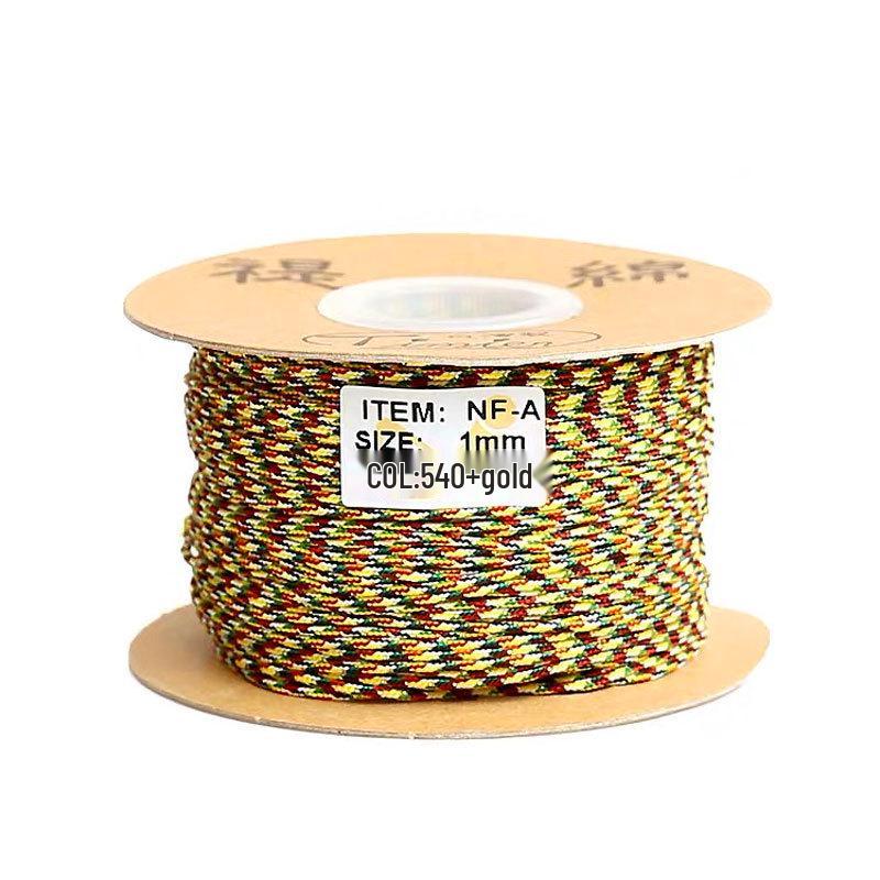 Five-Color Bracelet Weaving Rope: Vajra Jade Thread for Wenwan, Buddhist Beads, Star Moon Bodhi & Beading Strings
