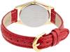 Citizen Q&Q Free Way AA95-9918 Solar Analog Watch, Women's, White x Red, Leather Band, Water Resistant