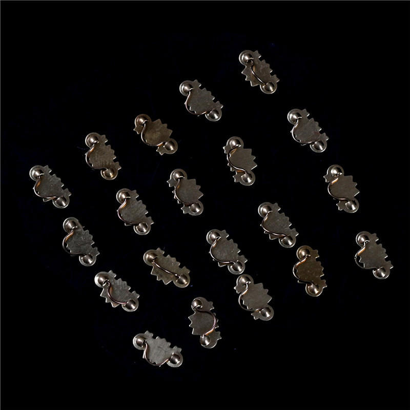 20Pcs Dollhouse Miniature 1:12 Scale Gold Brass Cabinet Drawer Handles Pulls