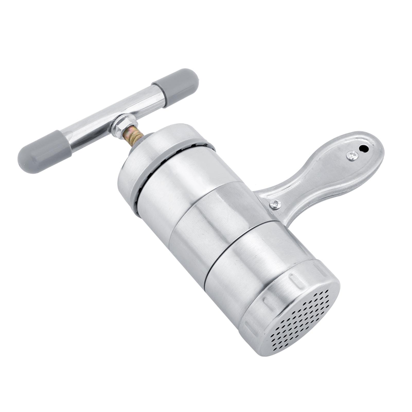 

Household Manual Stainless Steel Pasta Maker Noddles Presser Making Machine with 5 Molds