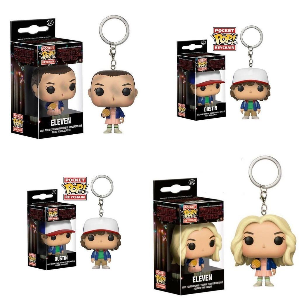 Collectible Stranger Thing Eleven Keychain Figure With Resin Material