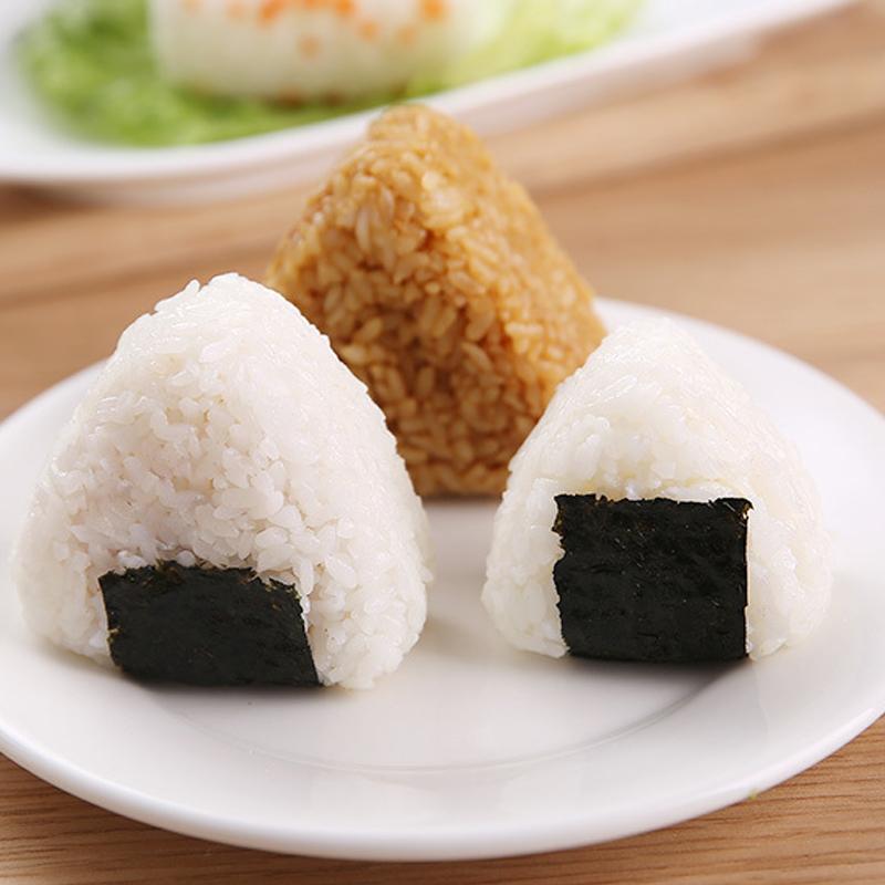2Pcs Diy Yellow Sushi Mold Onigiri Rice Ball Food Press Triangular Sushi Maker Mold Japanese Home Kitchen Bento Accessories Tool