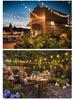 ST38 Solar LED String Lights with USB Charging - Perfect for Courtyard, Decoration, Camping, Outdoor Ambiance