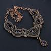 Amethyst Necklace Gemstone Jewelry, 999 Copper Wire Wrapped Necklace Gift For Women Handmade Necklace
