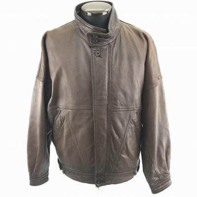 INTERMEZZO/Sheep Leather Riders Jacket/M/Brown/Leather Jacket(USED)