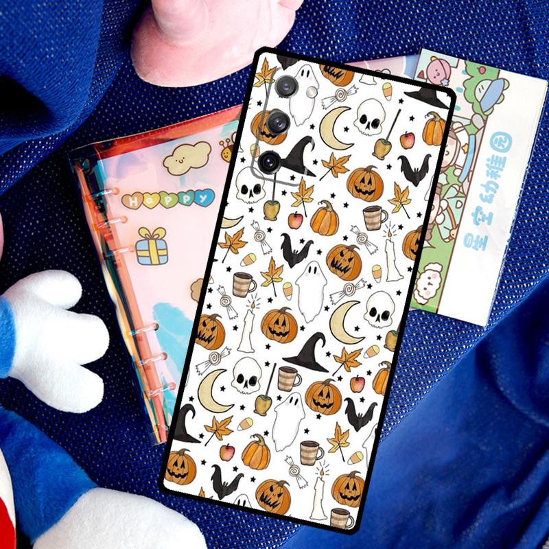 Halloween Pumpkin Case For Samsung Galaxy S26 Ultra S24 S23 S22 S21 S25 Ultra S10 S20 Plus S25 FE Cover Funda