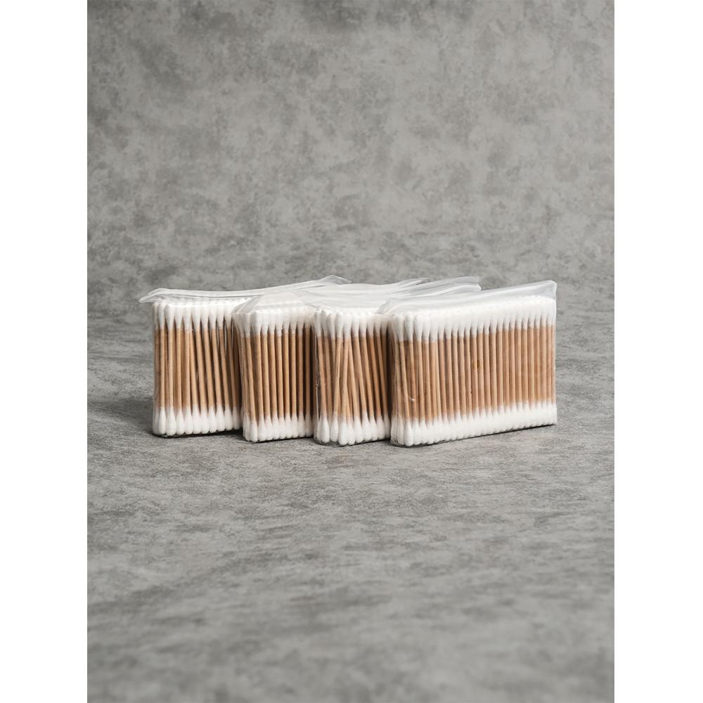 Daiso Wooden Stick Round Cotton Swabs  Pack Of 500