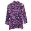 GIVENCHY 90s Made in Japan Old Geometric pattern Long sleeve Oversize shirt Women Used