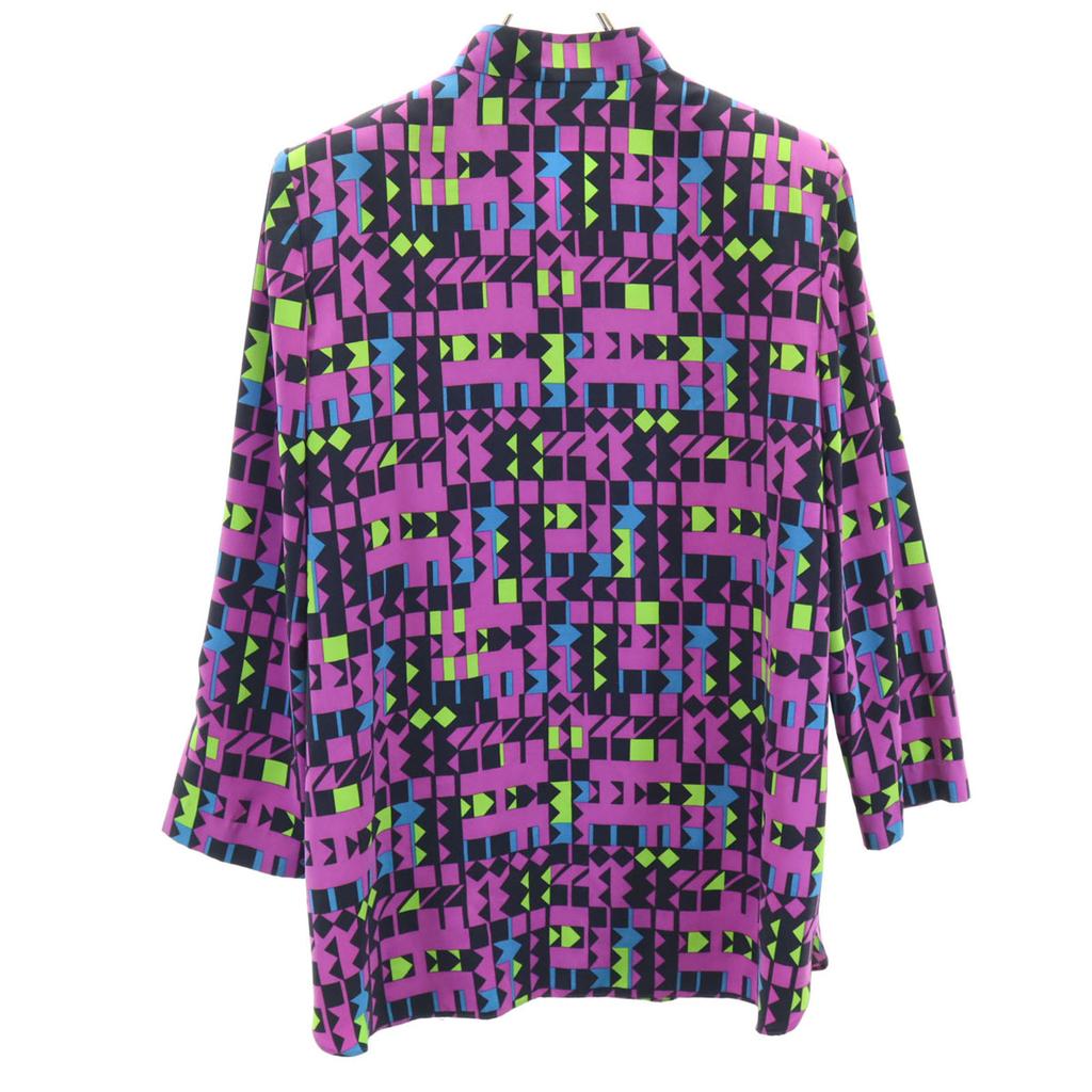 GIVENCHY 90s Made in Japan Old Geometric pattern Long sleeve Oversize shirt Women Used