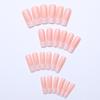 Elegant French White Detachable Press-On Nails with Long Pipe Wearable Tips