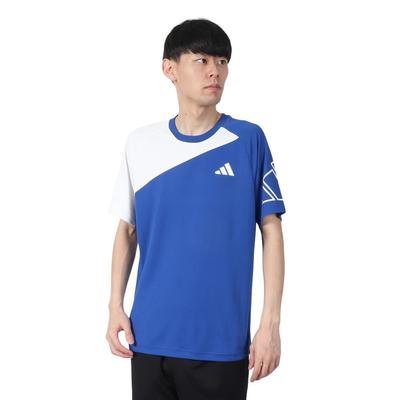 Adidas Performance Sports COOL TRN Short Sleeve T-Shirt with CB Logo, Men's Team Royal Blue (KK7219)