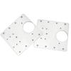 Stainless Steel Furniture Hardware Repair Hinge Plate for Kitchen Doors for Living Room School & Hospital Applications
