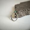 Silver Ring with Natural Emerald 0.488ct, Item Weight 1.71 Gr (2179962)