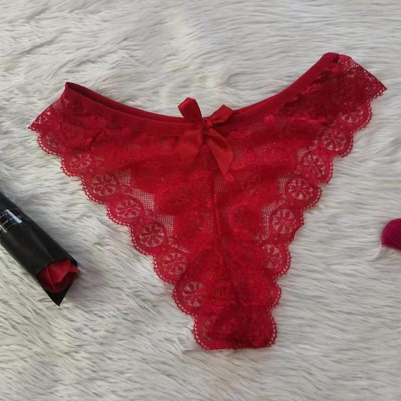 Sexy Lace Thong Women Butterfly Low Waist Panties Transparent Underwear Ladies Briefs Lingere Panty Underware Womens Lingerie