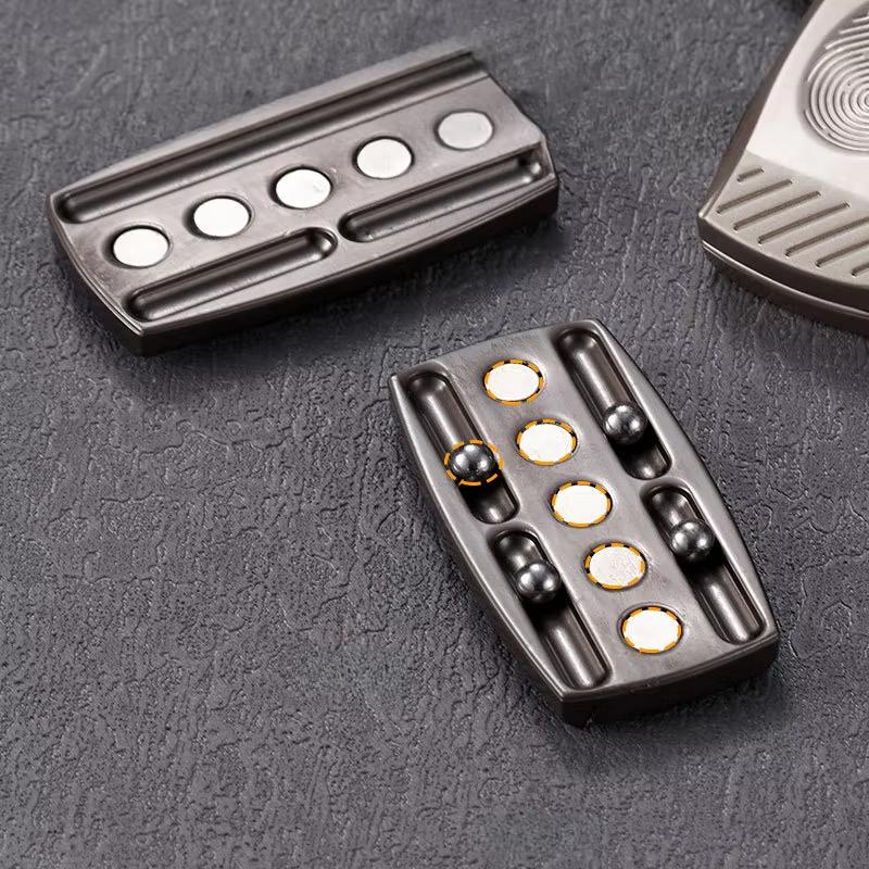 Fingerabdruck Magnetischer Haptischer Slider EDC Fidget Slider Metall Fidget Spielzeug ADHD Werkzeug Erwachsenen Angst Stressabbau Spielzeug