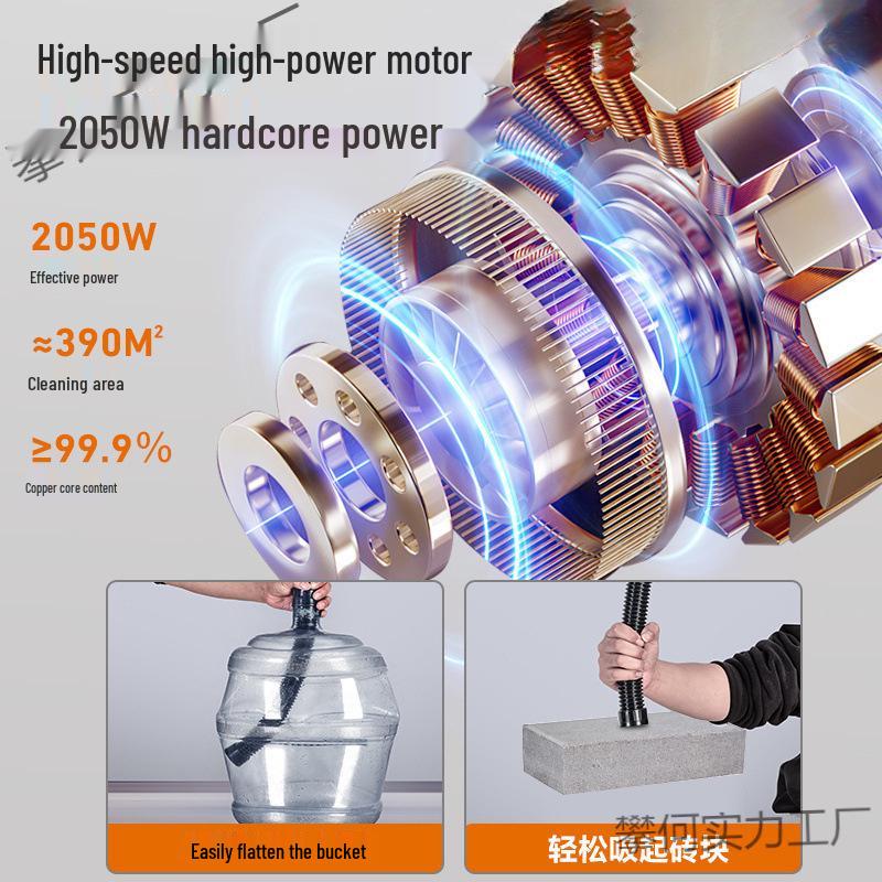 High-Power Industrial Suction Cleaner for Floors, Sofas, and Grouting